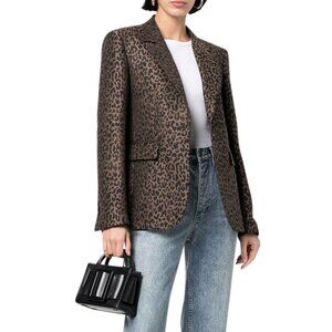 Golden Goose New Bison & Black Animalier Leopard Single-Breasted Blazer